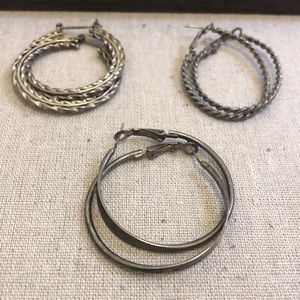 💥3 for $10💥 Vintage costume jewelry - 3 hoops!